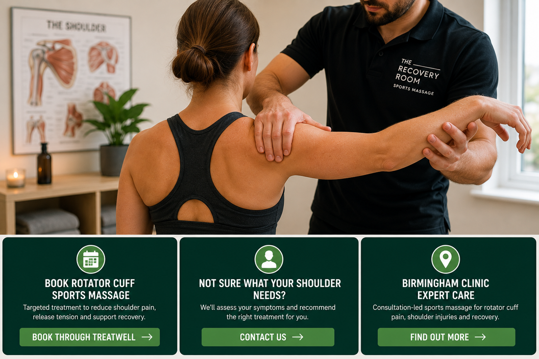 image describing sports massage for the rotator cuff