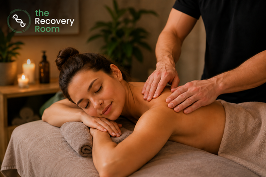 image describing relaxation massage for stress. 